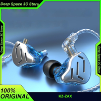 KZ-ZAX 16 Unit Hybrid In-ear HIFI Earphones Metal 7BA 1DD Headset Music Sport KZ ZSX ZS10 PRO AS12 AS16 CA16 C10 PRO VX BA8 DM7