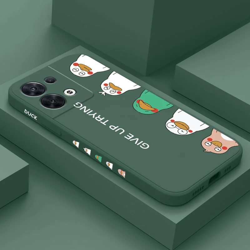 

Lazy Bones Phone Case For OPPO Reno 10 8 8T 8Z 7 7Z 6 5 Pro 4G 5G F19 F9 Pro Plus Liquid Silicone Cover