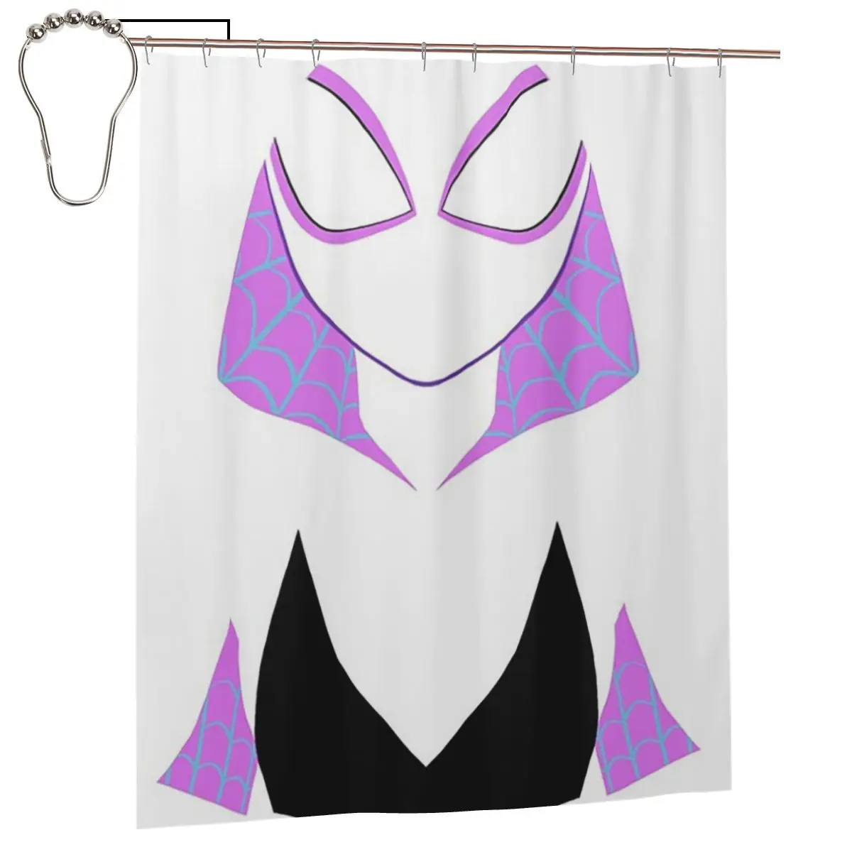 

Водонепроницаемая шторка для душа из полиэстера с изображением Гвен Стейси (версия Spider Superior) с крючками