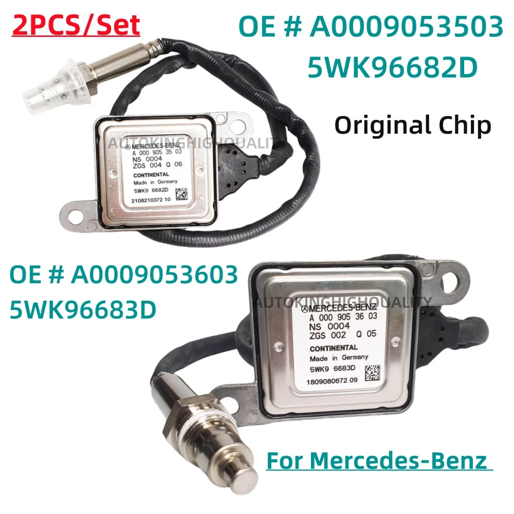 

2PCS Nox Sensor A0009053603 + A0009053503 for MERCEDES-BENZ-W205 W166 W221 GLE350/400 ML 5WK9 6683D 5WK96682D