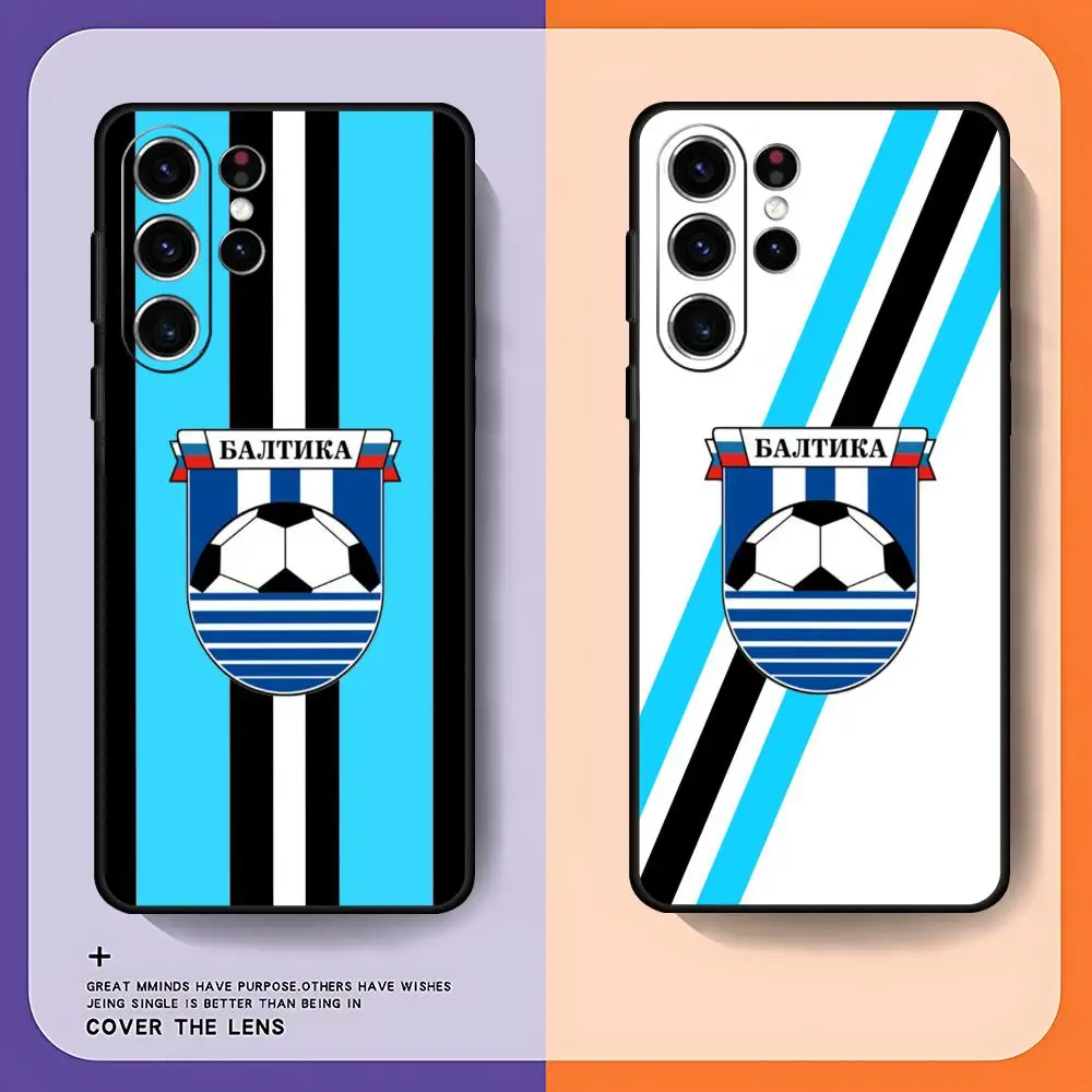 Russian B-Baltika Kaliningrad Phone Case For Samsung Galaxy S26 S25 S24 S23 S22 S21 S20 Plus Ultra Limited Soft Black