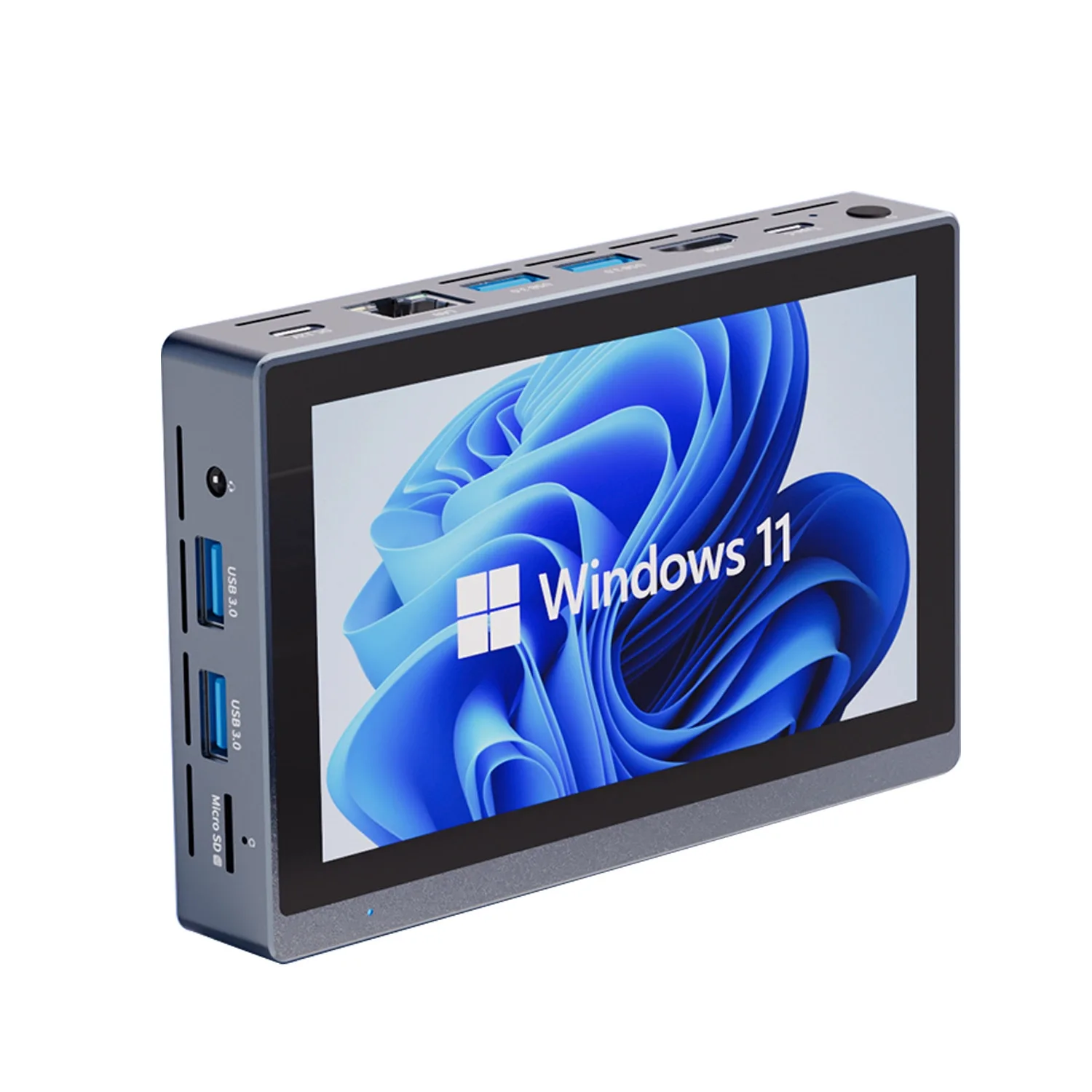 Win11 Touch Wall-mounted Industrial All-in-One PC, ESOP Production Line Intelligent POS Cash Register 8inch N4200+4+64G+Win10