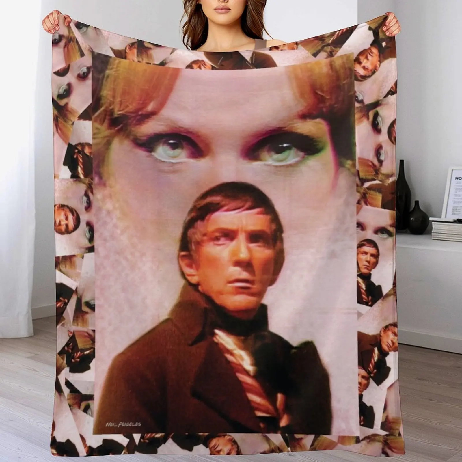Sombras Oscuras - Barnabas Collins y Ang? ?lique Bouchard Manta decorativa suave para sofá