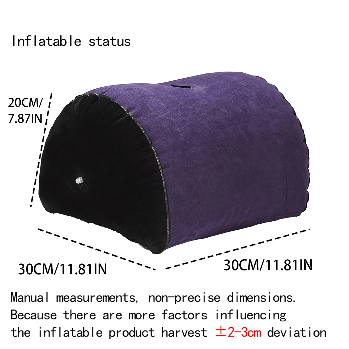 Inflatable PVC sex Posture Auxiliary Pillow Triangular Soft Mattress Semi-cylindrical Inverted Dildo Vibration Bar Accessories view 3