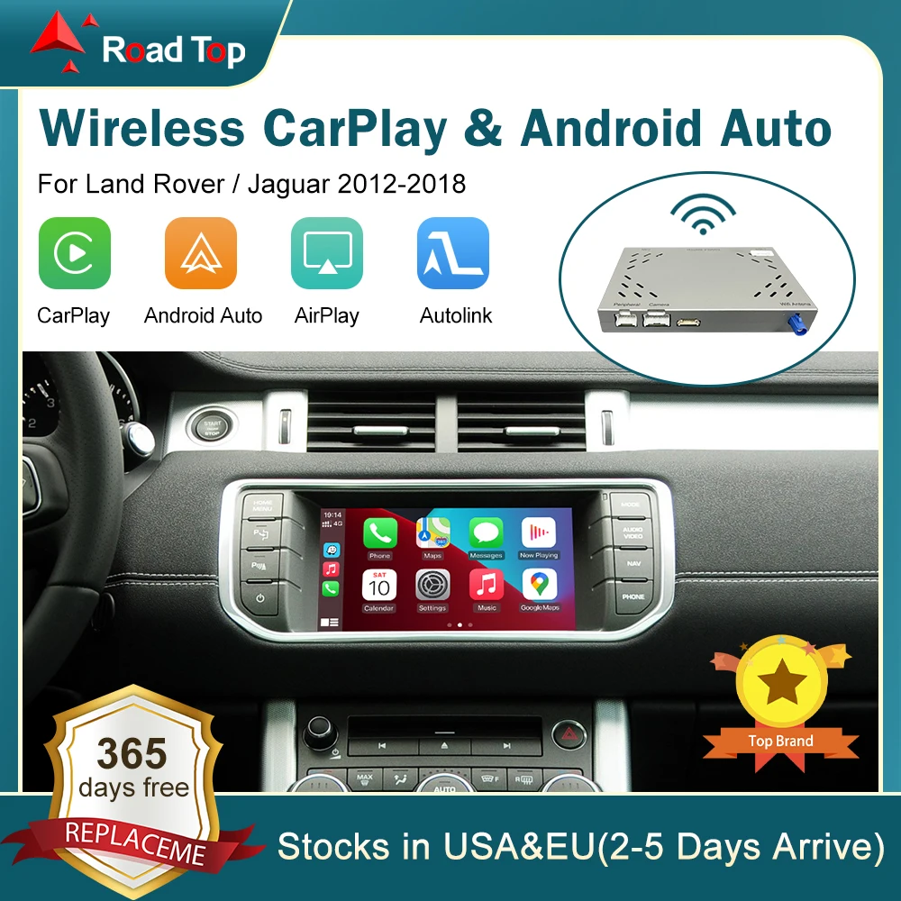 Wireless Carplay Android Auto Interface Mirror Link AirPlay Ai Box For Land Rover/Jaguar/Range Rover/Evoque/Discovery 2012-2018