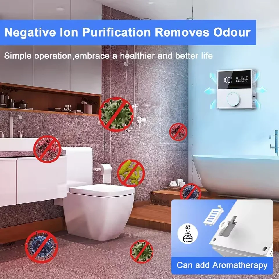 Air PurifierSmoke Odor Negative Ion Purifier Portable Mini Mute Efficient Purifying with Aroma Air Cleaner for Home Bedro