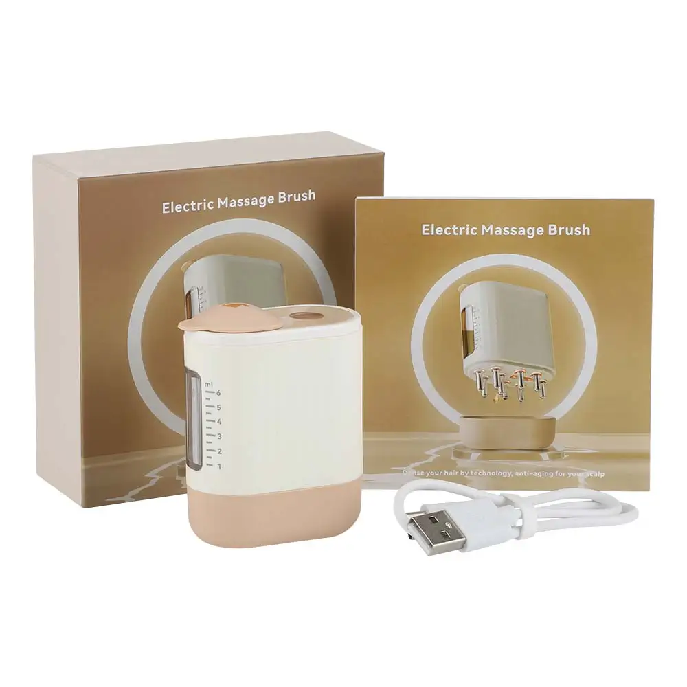 Elektrische Kopf Kopfhaut Massage gerät 625nm LED Lichttherapie Vibration Massage Kamm Medizin flüssiges Öl Applikator Haarwuchs Kamm