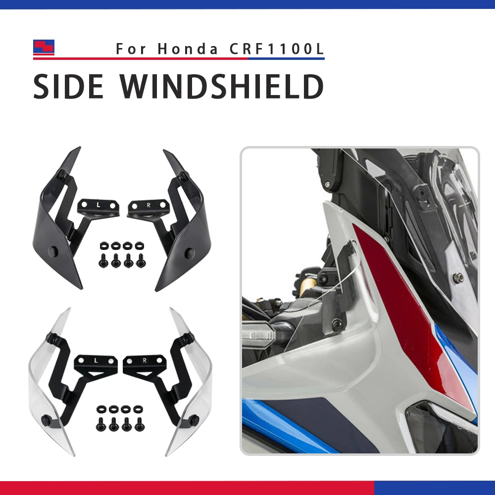 

For Honda CRF 1100 L CRF1100L Africa Twin Adventure Sports 2020 Motorcycle Side Windshield Windscreen Handshield Wind Deflector