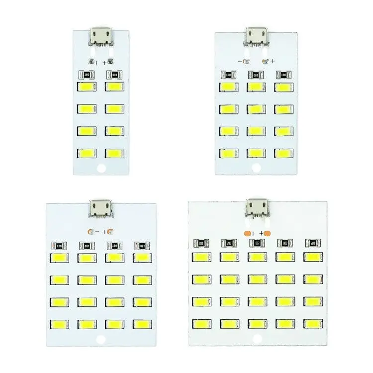 1PCS high quality 5730 smd 5V 430mA~470mA White Mirco Usb 5730 LED lighting panel USB mobile light Emergency light night light