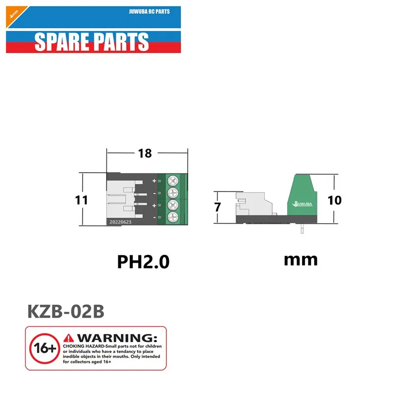 PH2.0 Erweiterungsmodul-Klemmenblock MFC-03 01, Verwendung und Dupont 2,54 Empfänger-Adapterkabel für Tamiya 1/14 RC Truck-Teile – Detail 4