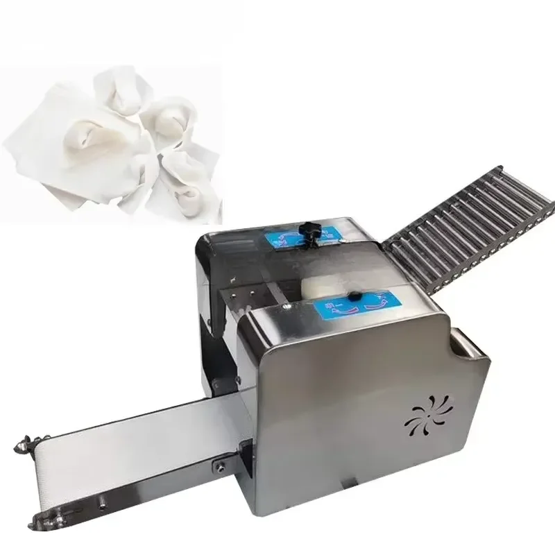 2026Automatic Wonton Pi Making Machine for Dumpling Wrapper Maker Gyoza Ravioli Square Round Moulding Machine for