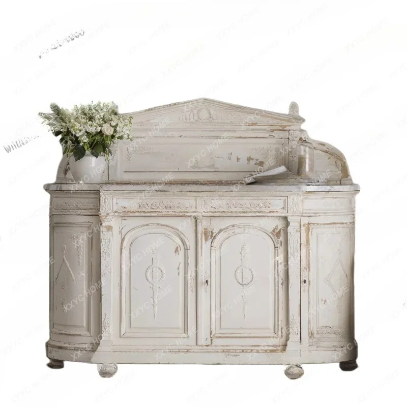 

retro old carved dining side cabinet solid wood living room antique decorative cabinet