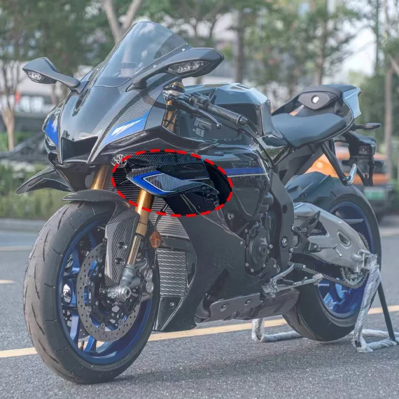 YZF-R1 Fixed Wing Motorcycle Aerodynamic Wing Kit Winglet Spoiler Fairing For Yamaha YZF R1 R1 R1M 2020 2021 2022 2023 2024 2025