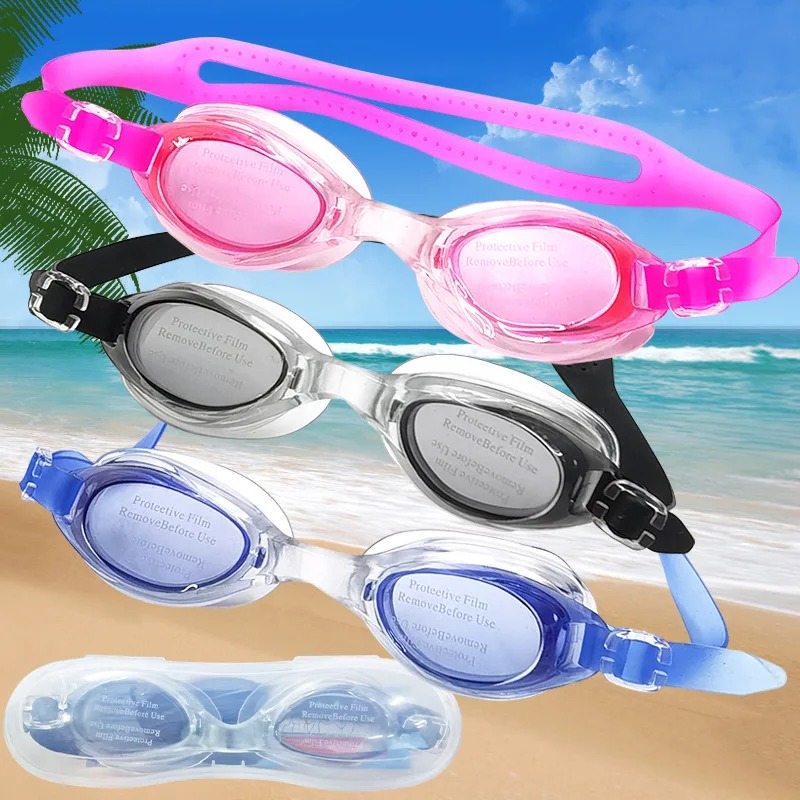 1 Stück Unisex Anti-Beschlag-Schwimmbrille, wasserdicht, unabhängige Boxverpackung, ergonomisches Design, Tauch- und Schwimmbrille