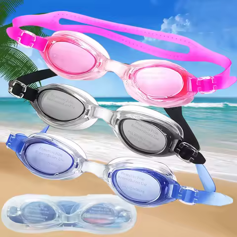 1pcs Unisex Anti-Fog Swimming Goggles Waterproof Independent Box Packaging Ergonomic Design Diving Swimming Glasses