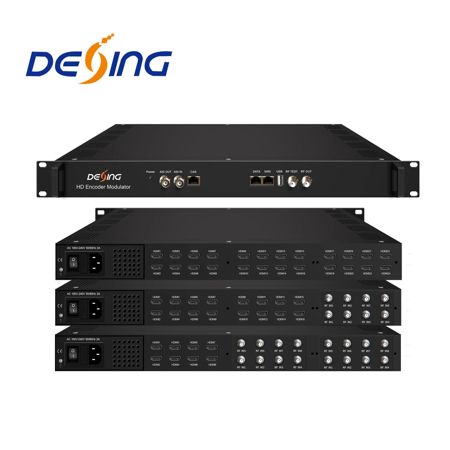 DEXIN NDS3536S Dvb-c Transmodulator with HDMI and DVB-S2 Input, 24ch Encoder Modulator, DVB-S2 to RF DVB-C ISDB-T