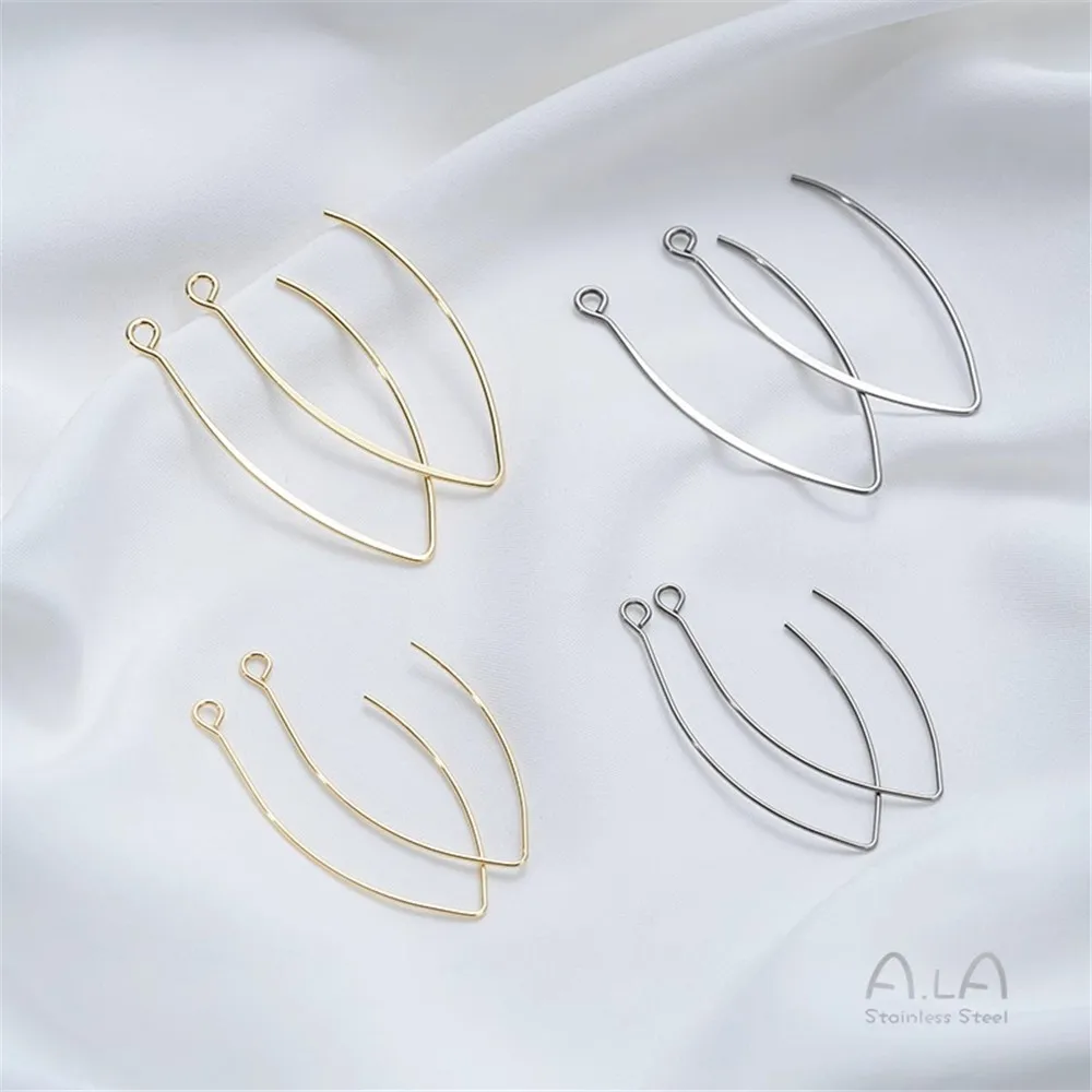 Titanium Steel V-shaped Ear Hook Stainless Steel Imitation Allergy U-shaped Simple Ear Hook Accessories DIY Ear Jewelry Material