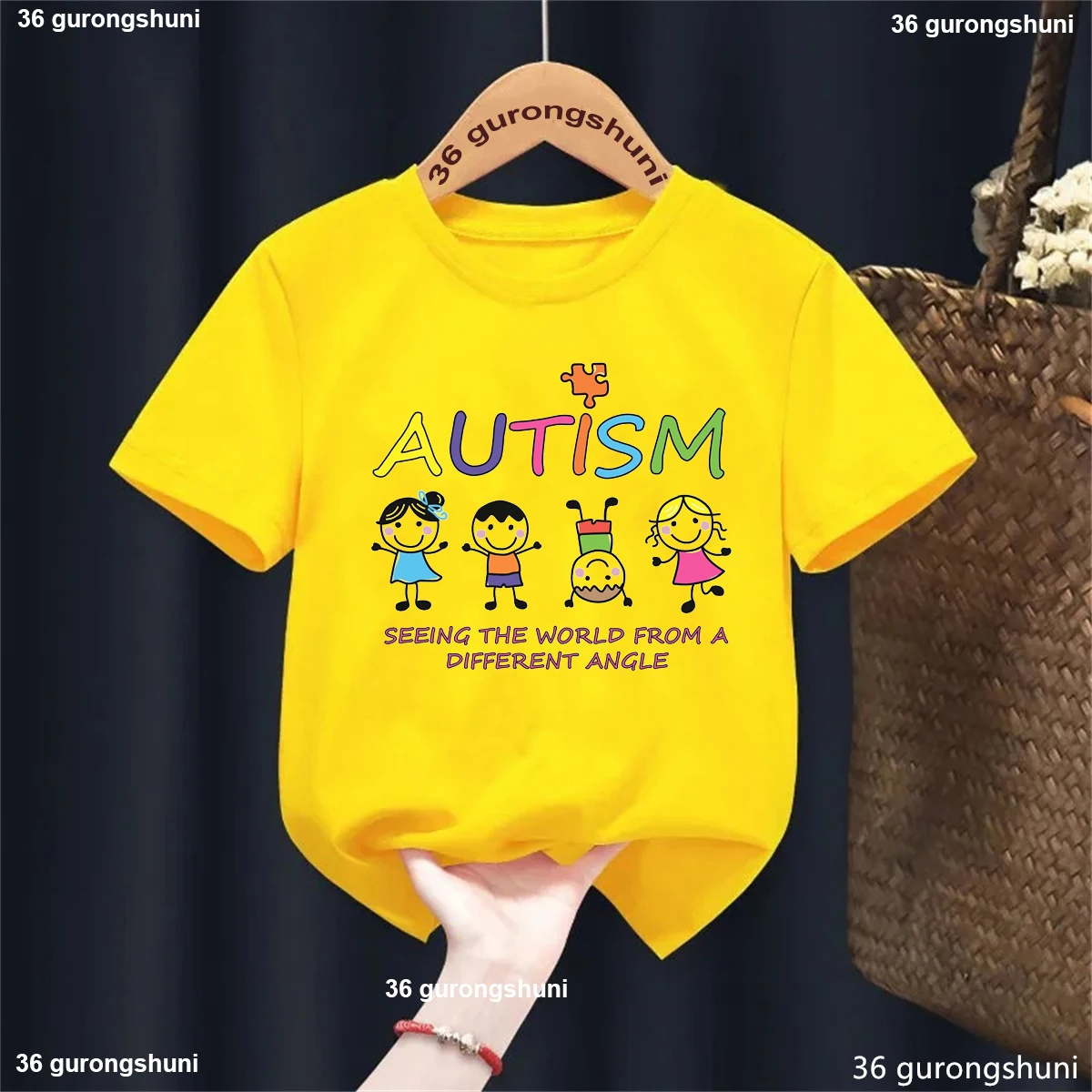 Autism Seeing The World From A Different Angle , Autistic Children Tshirt, Understanding And Supporting Autistic Toddler Tshirts