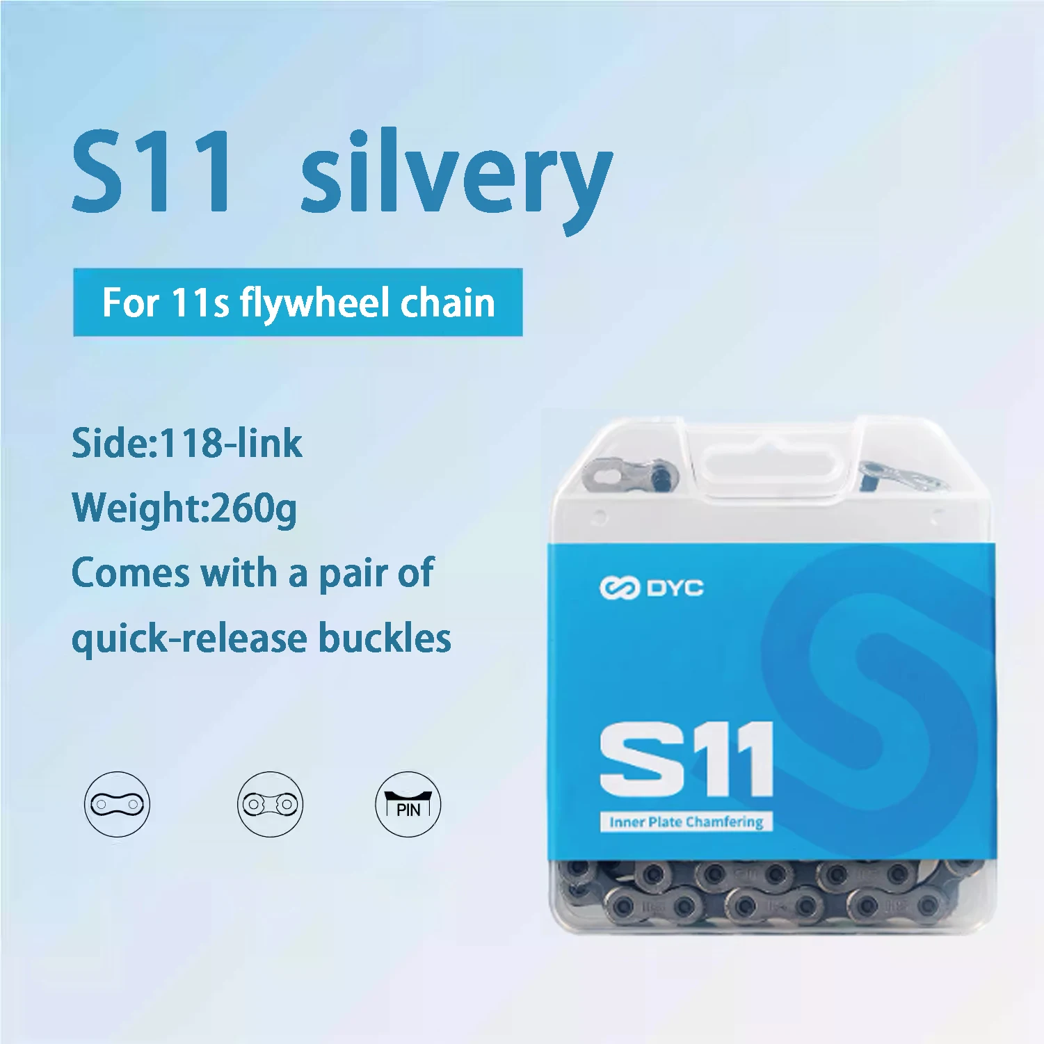 سلسلة DYC S 12\11\10\9\8 سرعة عالمية للدراجات على الطرق والجبال، معالجة مريحة لمنع الصدأ RB