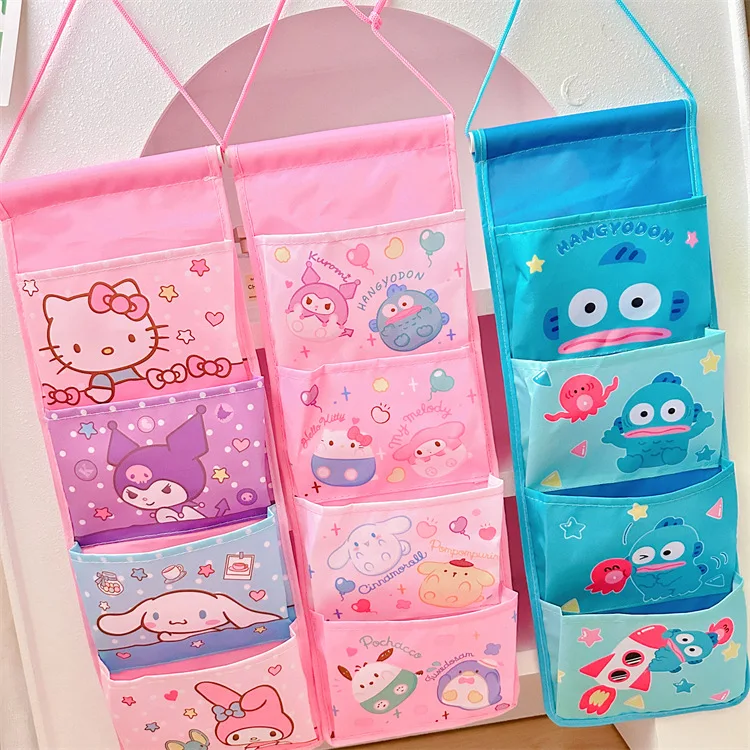 Sanrio Muur Opknoping Opbergtas, Kast Organizer Tas Op De Deur Oxford Farbric Opknoping Pocket Organizer Voor Slaapkamer