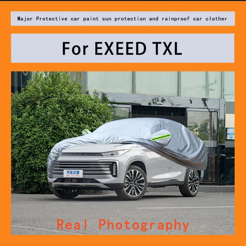 

﻿﻿For EXEED TXL Car Covers Outdoor Waterproof Dustproof Sun Rain Snow Protection Thick Oxford Cloth Full Outer Cover