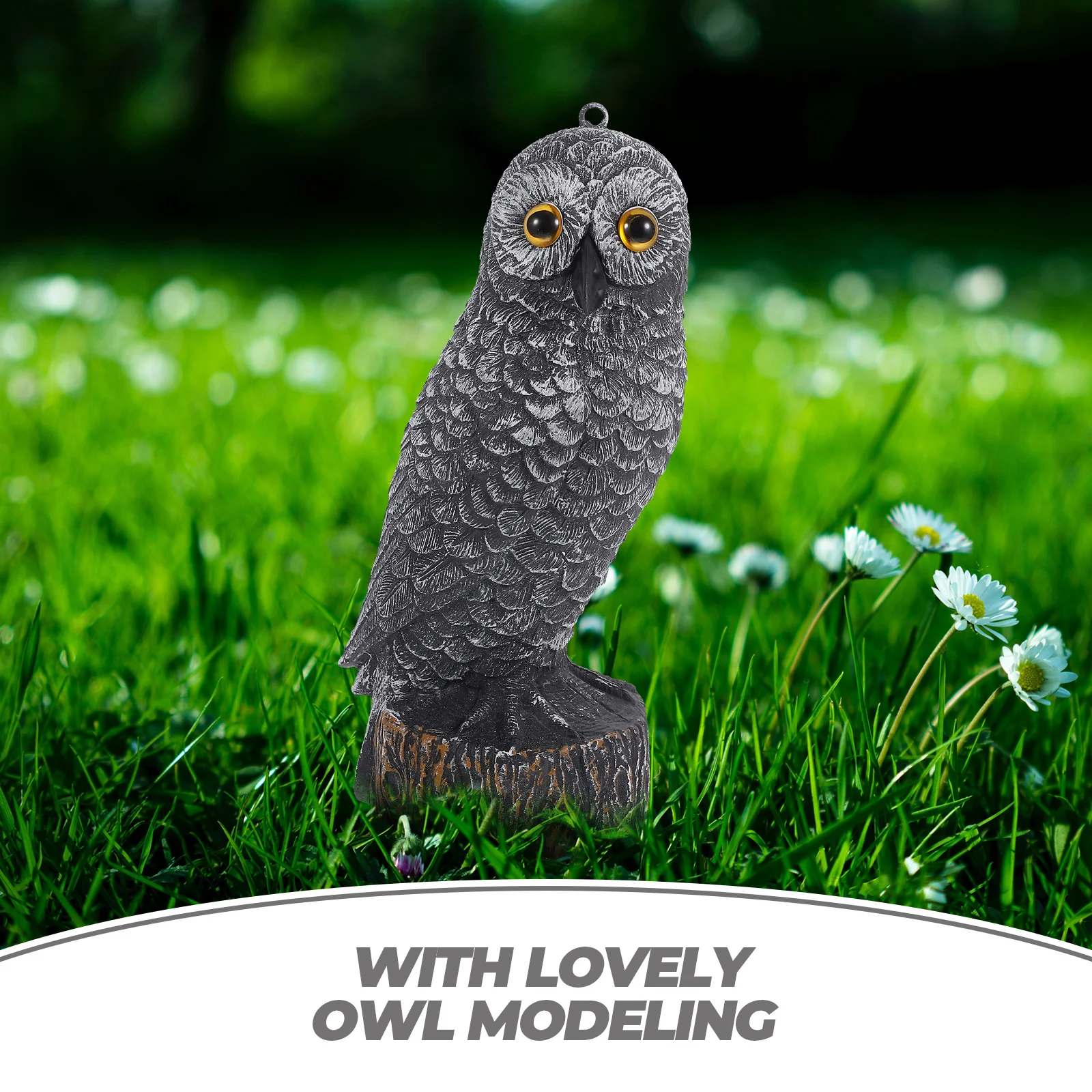 

Plastic Fake Owl Statue 28x12x14cm Red Brown Hunting Decoy Garden Decoration Bird Deterrent Yard Ornament Sculpture