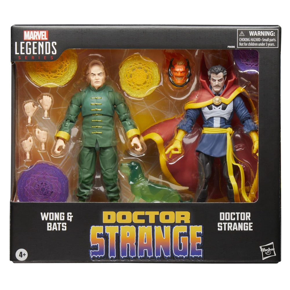 Hasbro Marvel Legends Series Doctor Strange Wong and Bats Comics Collectible 6-Inch Action Figure Toy Fans Gift Multipack