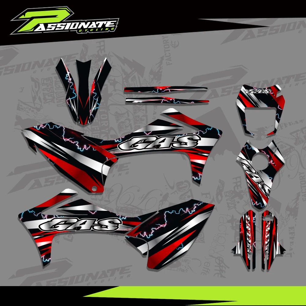 

Motocross GRAPHICS WITH MATCHING BACKGROUNDS Sticker Kits For GASGAS GAS GAS SM 700 SM700 2022 2023 2024 Custom