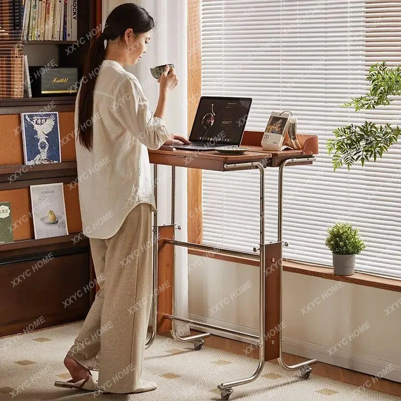 XX Lifting coffee table Mobile learning table Shelf trolley