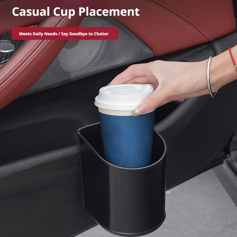 SEAMETAL 1/2PCS Universal Car Water Cup Holder Multifunctional Car Seat Back Organizer Trash Can for Car Interior Accessories