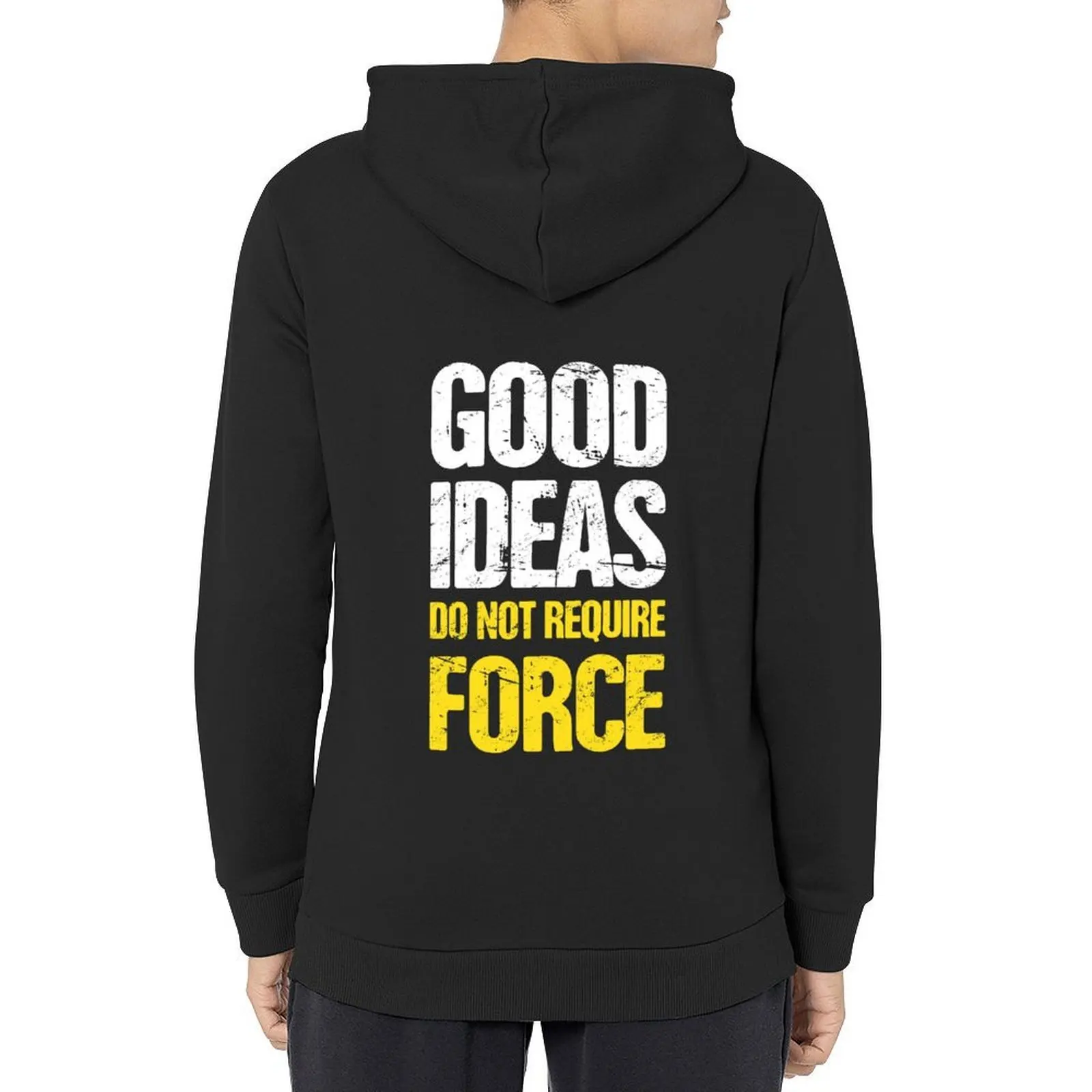 

Voluntarism Libertarian AnCap - Force Gift Hoodie autumn korean clothes clothes for men korean style clothes mens hoodies
