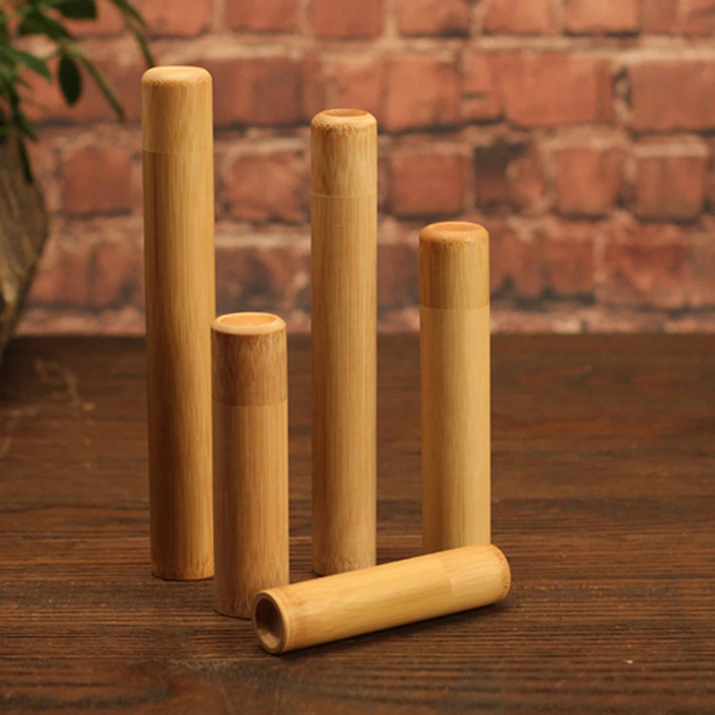 Portable Bamboo Tea Canister Set - Eco-Friendly Storage Solution