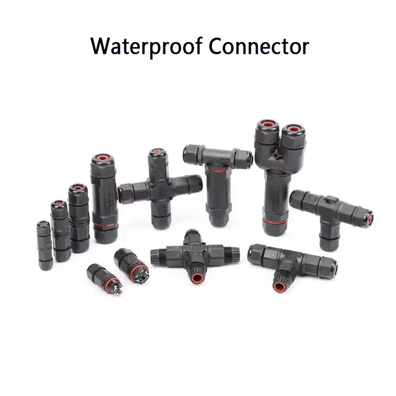 IP68 Waterproof Connector Outdoor LED Lighting Sealed Connector  Assembly Type Wire And Cable Quick Terminal Connector 2/3/4/5P