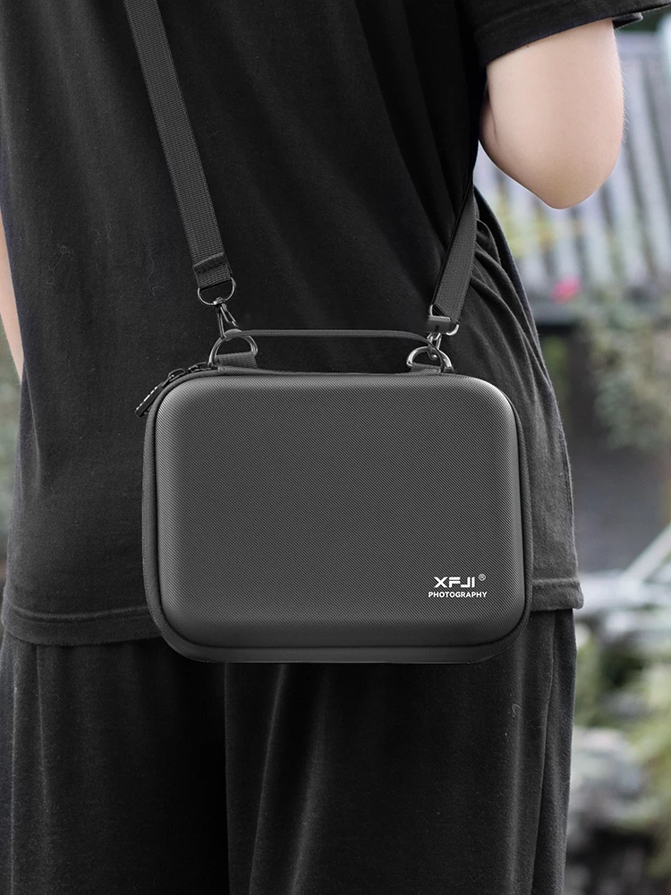 Torba/etui XFJI ze skóry PU, odporna na upadki, twarda obudowa, torebka na akcesoria fotograficzne do OPPO Find X9/9 Pro — zdjęcie produktu 7
