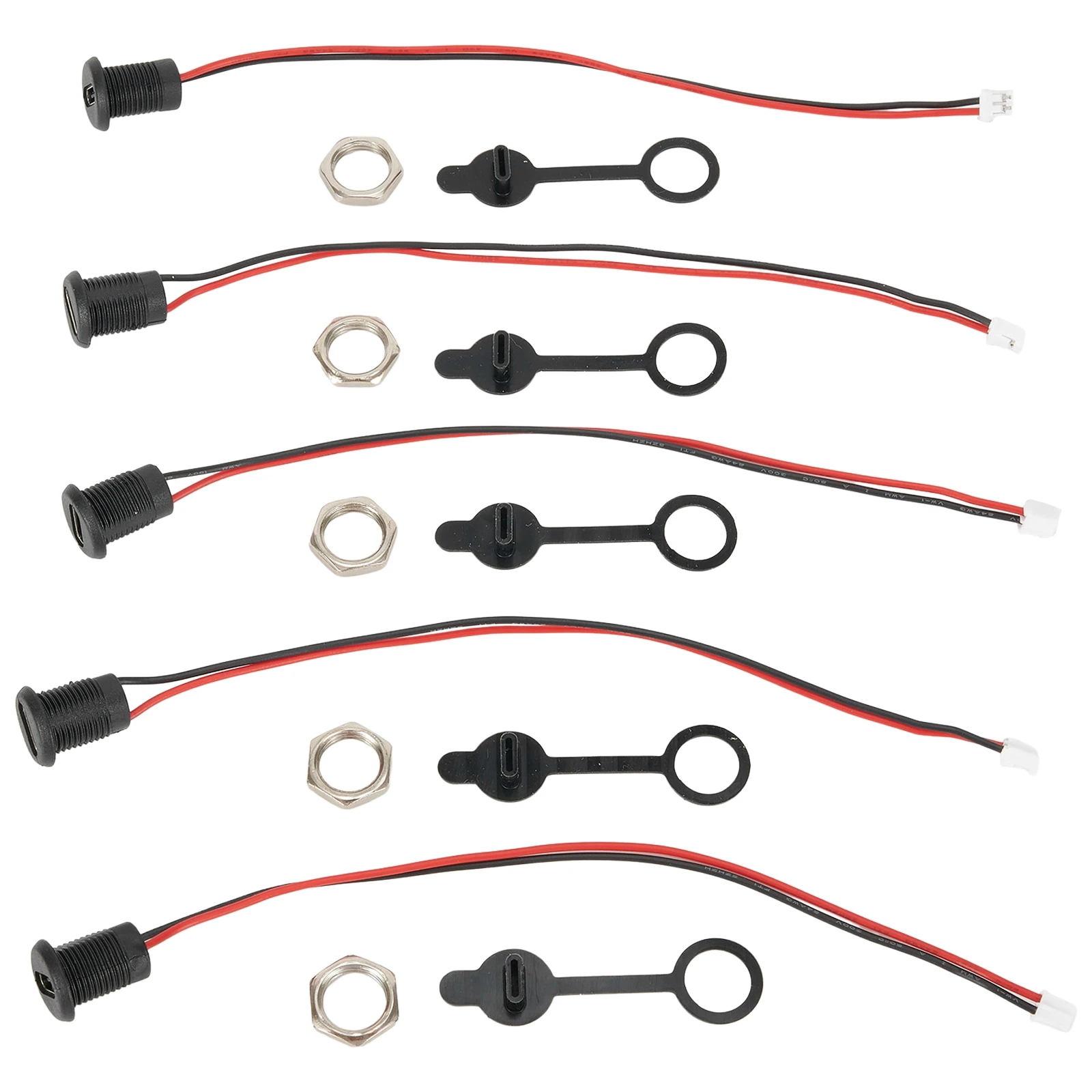 Socket Connector Car Stereos Connectors DC5V/9V 3A IPX5 M11 MP3 Players Recording Devices Video Communications24AWG