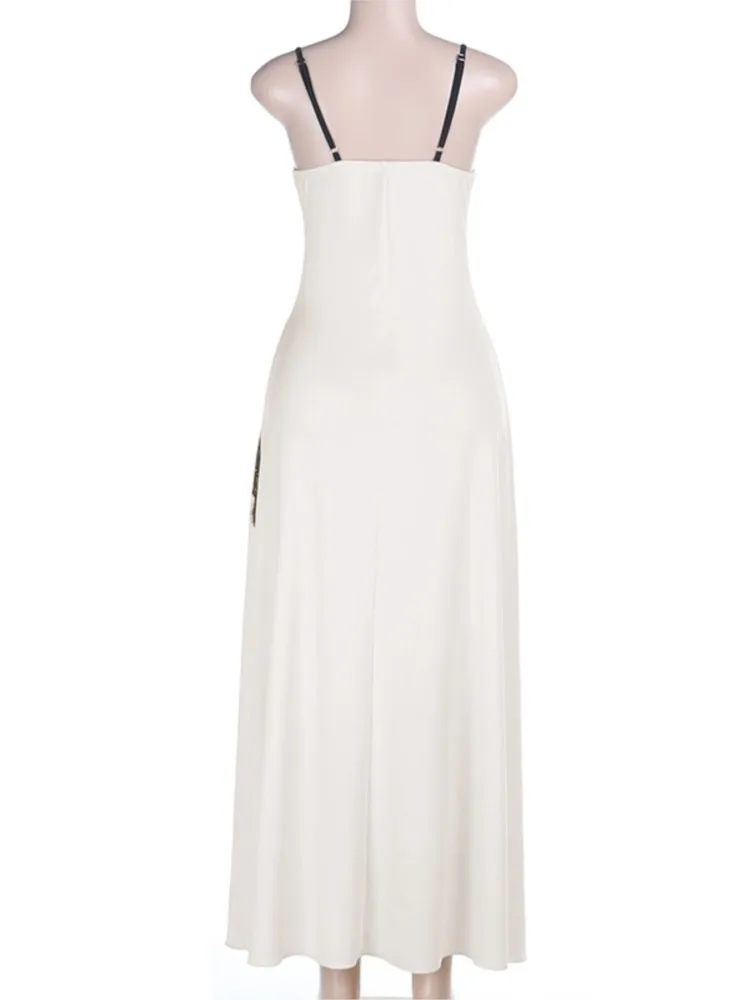 Zomer Cover Ups Vrouwen Badpak Spaghetti Mouwloze Gewaden Badpak 2026 Nieuwe Print Strand Vakantie Maxi Jurken Cover-Up