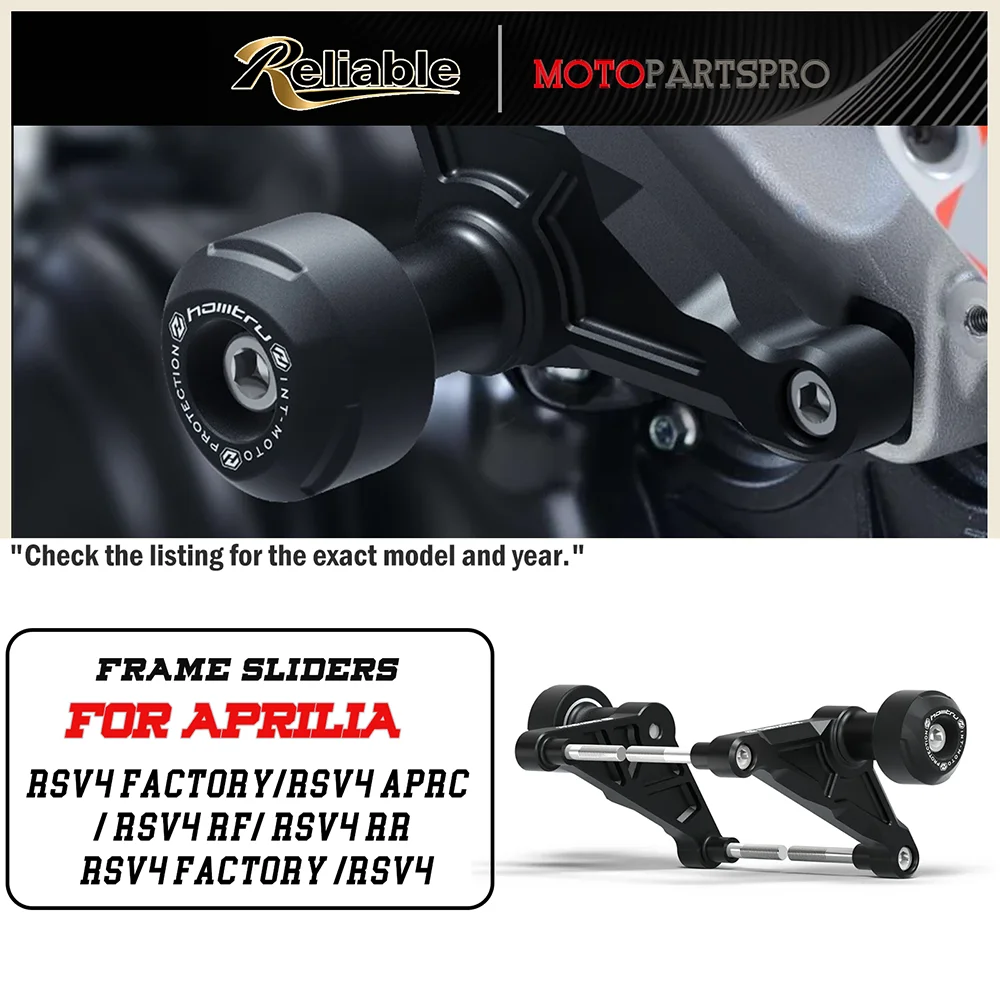 Motorcycle Sliders for Aprilia RSV4/APRC/RF/RR Factory 2009-2020 Motocross Frame Sliders Crash Protector Motorcycle Sliders