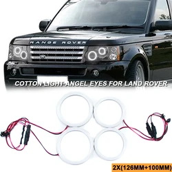 Free Error Led Angel Eyes Headlights For Land Rover Range Rover L322 2002-2012 Car Halo Ring Cotton Kits