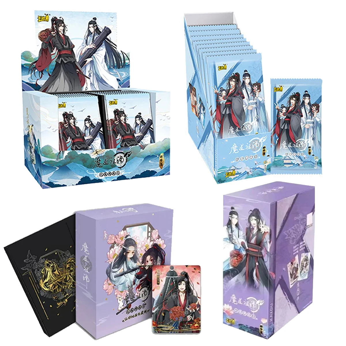 KAYOU Collection Cards Genuine Mo Dao Zu Shi Drunk Dreams Signature Card Wei Wuxian Lan Wangji full Set Of For Kids Xmas Gifts