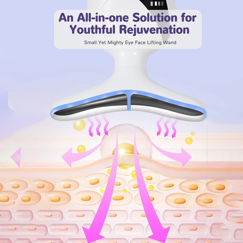 Instrument de beauté du cou, masseur du visage et du cou, adapté aux soins de la peau à domicile des femmes, dispositif de levage de la peau Portable et rechargeable, 1 pièce