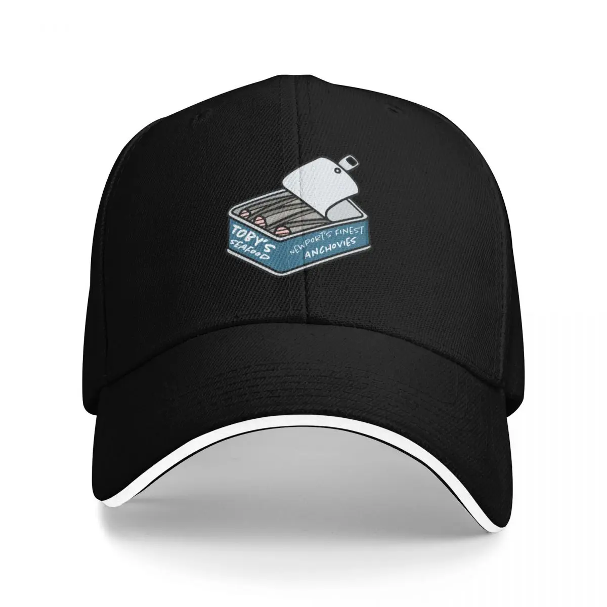 

Toby's Anchovies - Newport's Finest Baseball Cap Cosplay Fashion Beach Kids Hat derby hat Men Caps Women's
