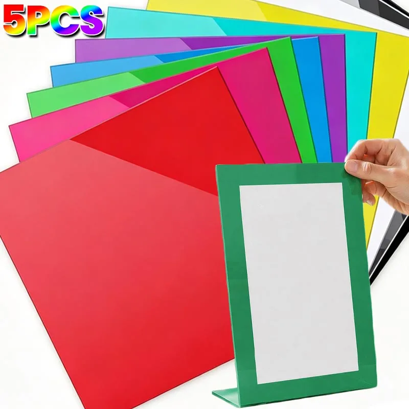 Semi Transparent Acrylic Sheet Colorful DIY Painting Display Stands Sheet Crafts Plate Tinted Home Decorative Boards