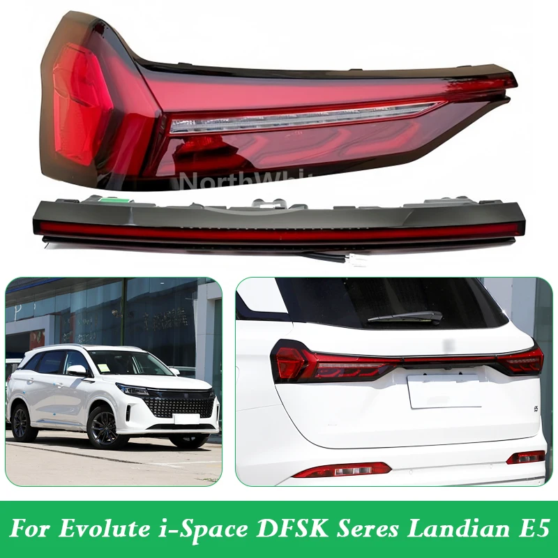 Rear Bumper Tail Light Tail Lamp For Evolute i-Space DFSK Seres Landian E5 Taillight Taillamp Stop Brake Light