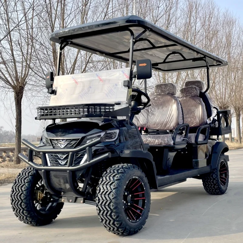 Brand China 2 4 6 Seater High Quality Customized Color 48V Off-Road Golf Cart Electric Club Car Classic Hunting Golf Cart Price