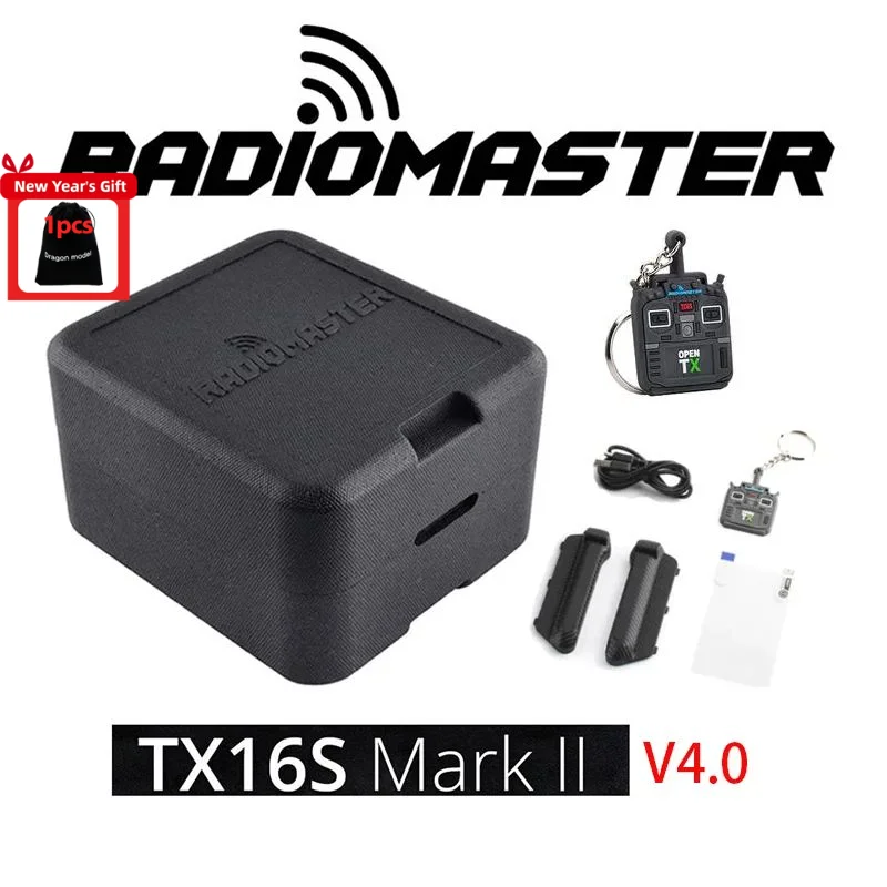 Radiomaster TX16S MK II V4.0 4-in-1 Multiprotocol Transmitter16CH Hall Gimbals ELRS/4in1 Program  OpenTX and EdgeTX for RC Drone