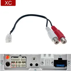 8 Pin Car Radio Audio USB Dashboard Rear OUT L/R RCA CAN RX/TX Extension Cable Adapter For Android Navigation