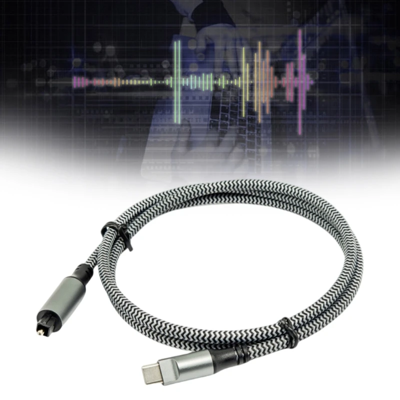 USB C To Optical Sound Adapter Optical Sound Adapter Type C To SPDIF Digital Converter for Computer Laptop Connection