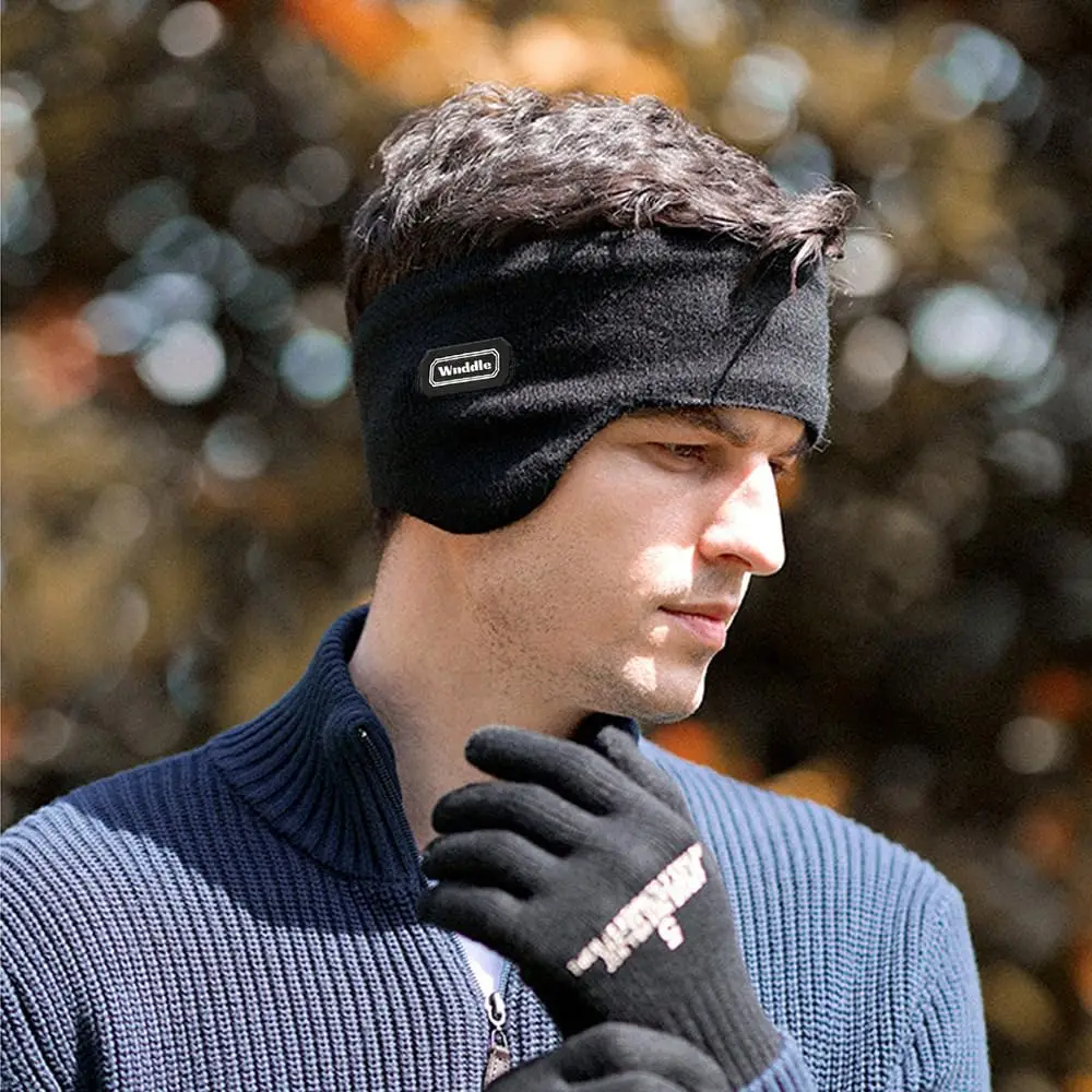 ที่ปิดหูกันหนาวแบบถักนุ่ม อุ่นสบาย สำหรับกิจกรรมกลางแจ้ง ปั่นจักรยาน เล่นสกี วิ่ง  แบบยูนิเซ็กส์