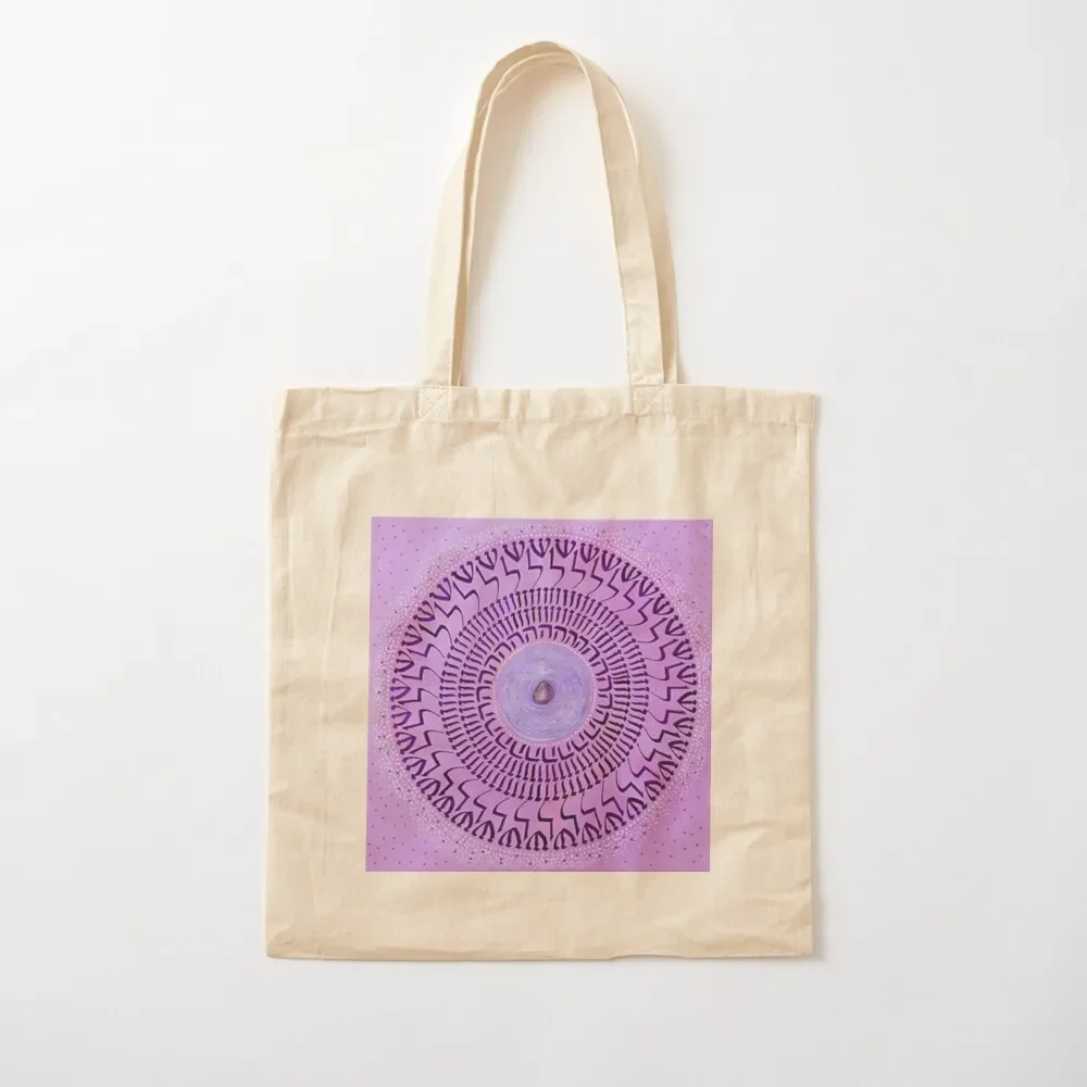 Mandala - Serenity Tote Bag shopping bags foldable bags luxury women Canvas hand bags Tote Bag