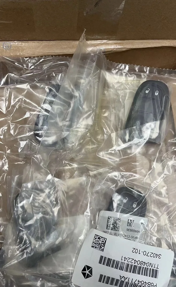 CN 086045   OEM FCC GQ4-54T Slimme Afstandsbediening Autosleutelzakje 2 Knoppen 433 MHz PCF7953M 4A Chip Voor Jeep Cherokee 2014-2018 68141580   AE AC